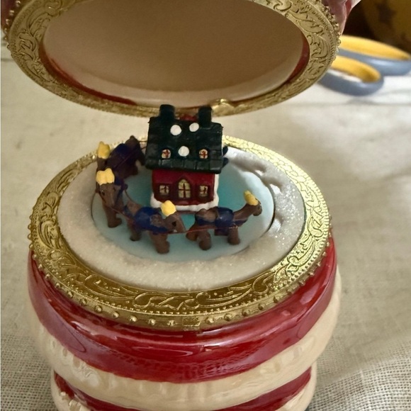 Mr Christmas Vintage Santa Claus Trinket Box - Picture 3 of 7